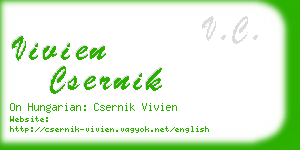 vivien csernik business card